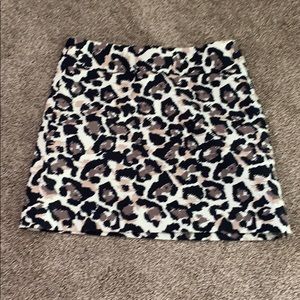 Loft cheetah print skirt size 8